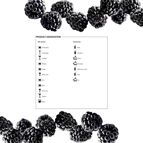 Image of 1883 Blackberry Syrup for Drinks, Made in France, 1 Liter Glass Bottle