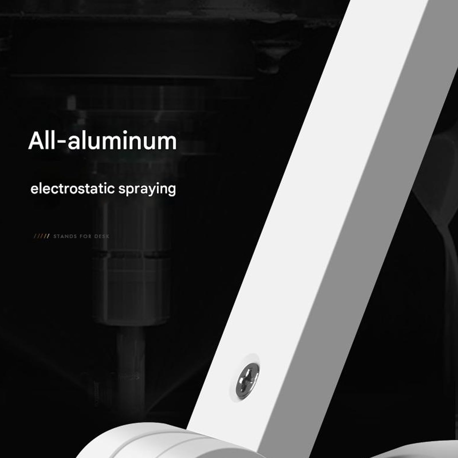 Aluminium-Tablet-Ständer mit 360-Grad-Rotation, rutschfeste Basis für 11,9 - 32,9 cm (4,7–12,9 Zoll) Geräte, Desktop-Tablet-Ständer