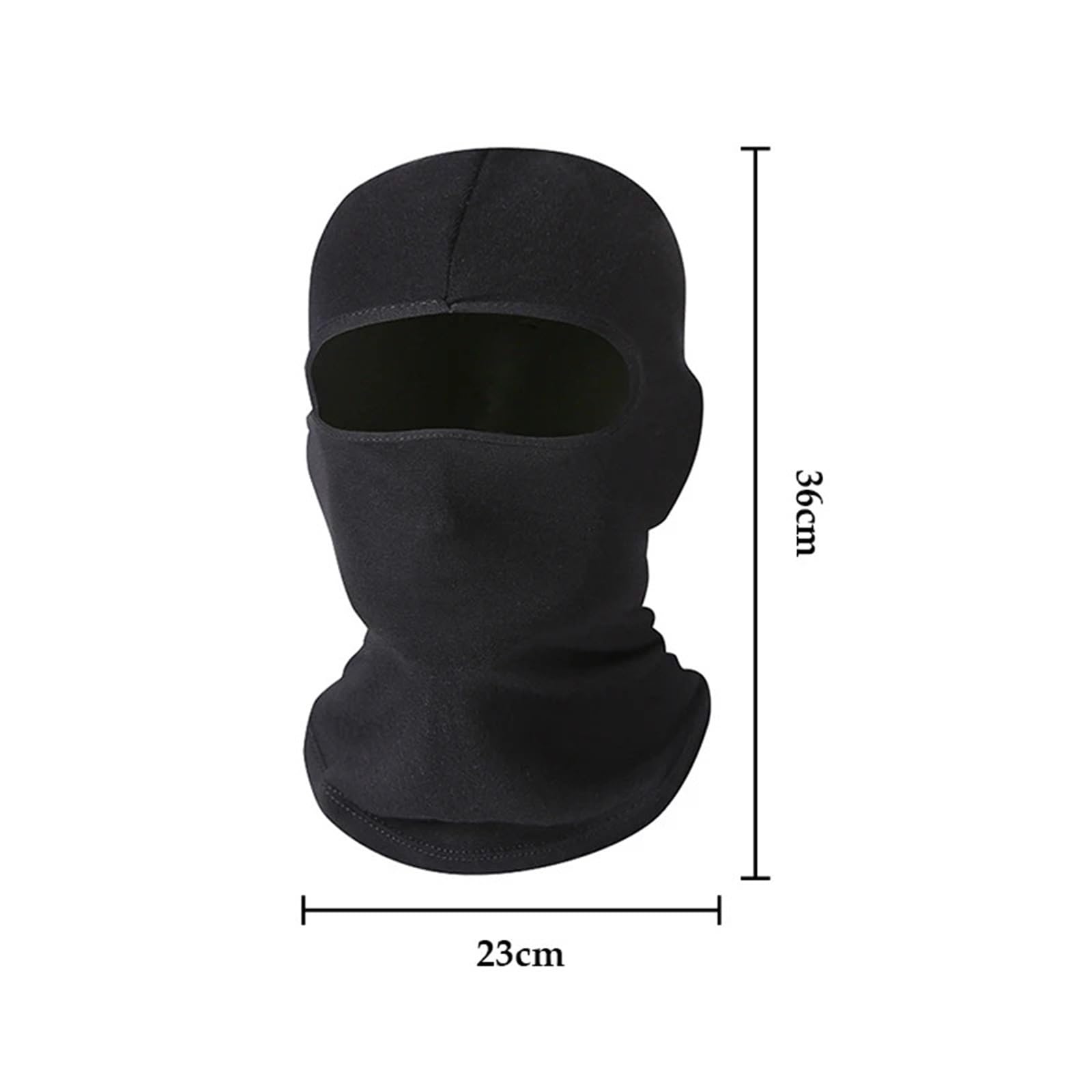 2Pcs Ski Mask Full Face Cover Hat Winter Ski Cycling Hat Sun Protection Scarf Outdoor Sports Warm Face Masks(Black A)