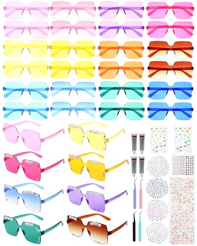 24 Set DIY Sunglasses kit in My Era Popular Singer Party Favors Friendship Sunglasses for Girls Women