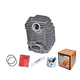 Yangyuyu Engine Parts Cylinder Piston Ring Set, Bore Size 33mm Cylinder Piston Ring Kit Replacement Fit for Mitsubishi TU26 Chainsaw