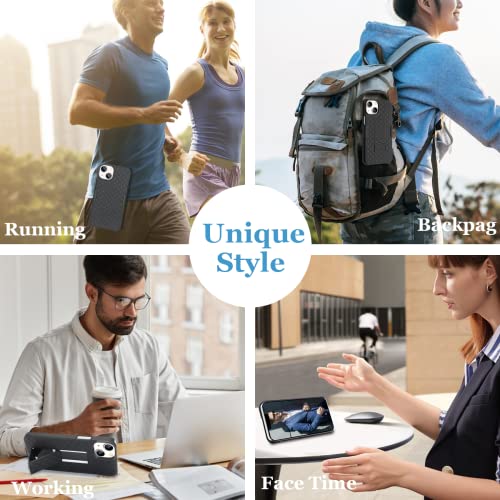 Fingic-iPhone-14-Plus-5G-Case-iPhone-14-Plus-Belt-Clip-Holster-Case-Slim-Combo-Shell-with-Kickstand-Swivel-Belt-Clip-Holster-Rugged-Protective-Cover-for-Men-for-iPhone-14-Plus-5G-67-inch-Black