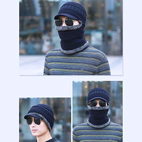 Set de invierno tejido con gorro, bufanda y guantes táctiles miniatura 7
