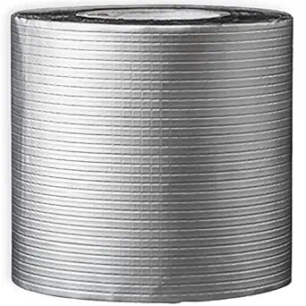 Buildingshop.in Self Adhesive Waterproofing Tape for Roof/Bituminous Flashing/Sealing Tape For Crack fix | Water Tanks| Pipe&Tanks | (5 Mtrs Length/4 Inch Wide) (DIY Tape)
