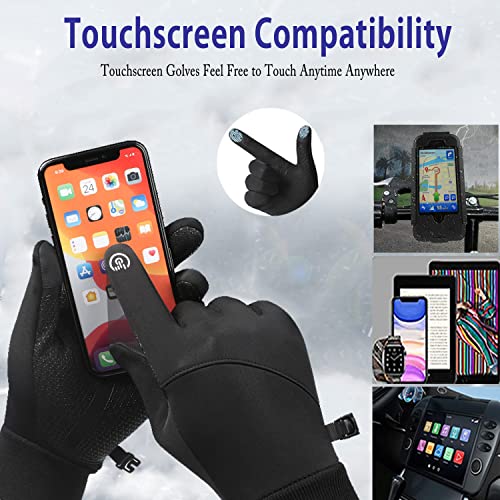 Winter Thermal Gloves - Windproof Water-Resistant Anti-Slip Touch Screen Cycling Gloves for Men Women Hiking Climbing Riding Bike Outdoor Sports - Image 5