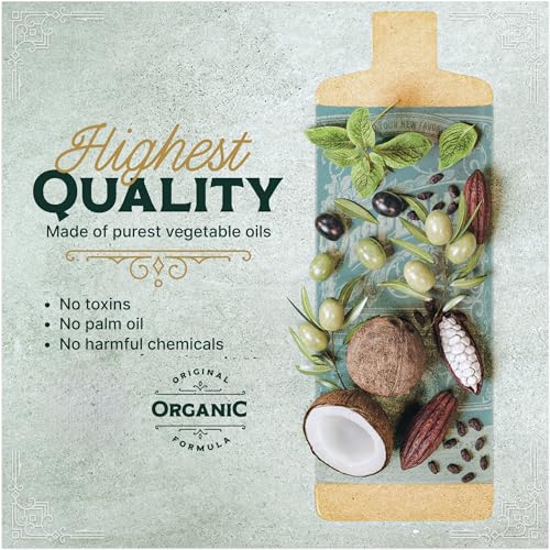 Image of Carolina Castile Soap Peppermint Scent - Certified Organic Base, High Olive Oil Content, Non-Drying, Made with Organic Oils, Concentrated Natural Body Wash for Men and Women (Peppermint, 1 gallon)