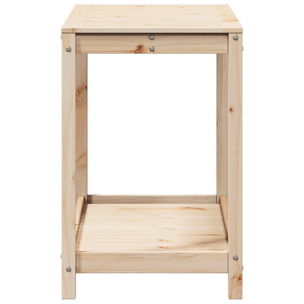 vidaXL Table de Rempotage avec Étagère, Table de Plantation avec Rangement, Banc de Rempotage, Table à Plantes Jardin, Bois Massif de Pin
