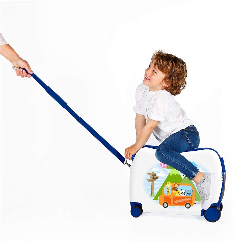 Roll Road Little Me Happy Ride-On Suitcase 2 Multi-Direction Spinner Wheels