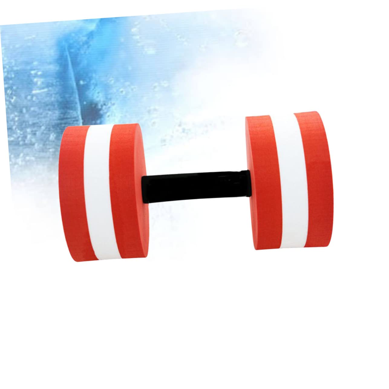 Balacoo 2Pcs Eva Floating Dumbbell Water Aerobics Barbell for Pool Exercise Durable Stylish Fitness Equipment for Women and Men for Aquatic Sports and Yoga Red