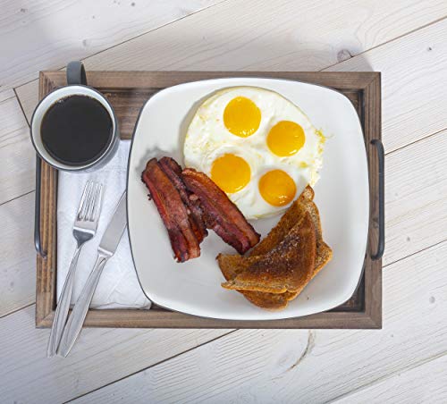 Besti-Rustic-Vintage-Food-Serving-Trays-Set-of-2-Nesting-Wooden-Board-with-Metal-Handles-Stylish-Farmhouse-Decor-Serving-Platters-Large-15-x2-x11-Small-13-x2-x9-inches-Rustic-Burnt Besti Rustic Vintage Food Serving Trays Set of 2 Nesting Wooden Board with Metal Handles Stylish Farmhouse Decor Serving Platters Large 15 x2 x11 Small 13 x2 x9 inches Rustic Burnt
