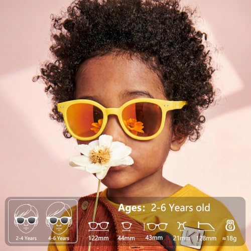 Image of EYEBUDDY Kids Toddler Sunglasses Age 2-4 /3-5 Boys Girls Polarized UV Protection Sun Glasses for Age 2-8