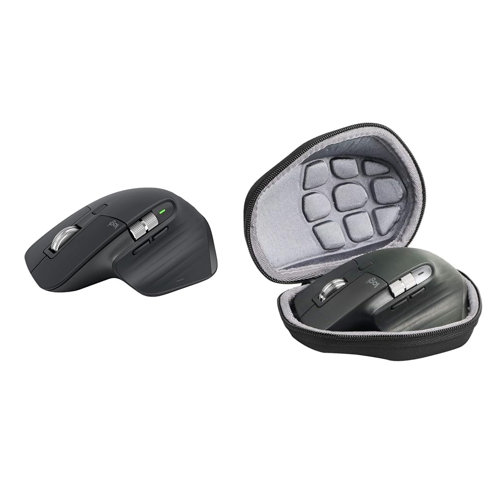 logicool MX MASTER 3S ブラック 箱付き Logitech MX Master 3s Wireless Ambidextrous Touch Mouse with