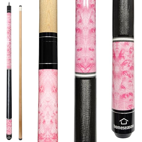 HomeSeason 58 inch Pool Cue Stick 18oz-13mm Tip Billiard Cue Sticks Perfect for Precision Play Low Deflection Pool Cue for Enhanced Accuracy