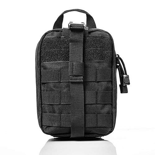PAXLamb Tactical Pouch MOLLE First Aid Bag Utility Bag Military Emergency Pouch (Black)