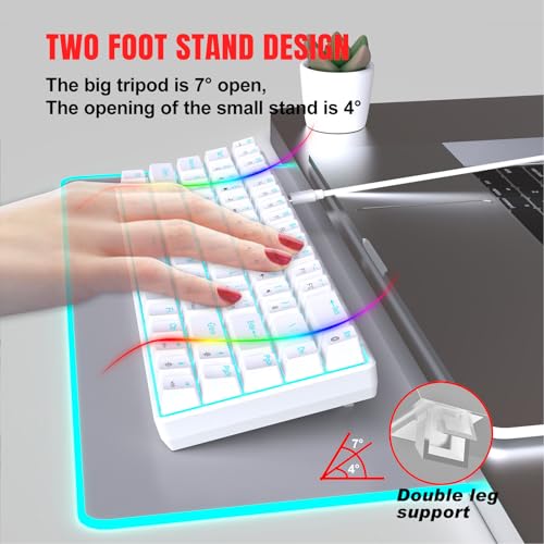 Teclado Gamer 60% Bewinnero7ma5uw2sd Con Cable miniatura 2