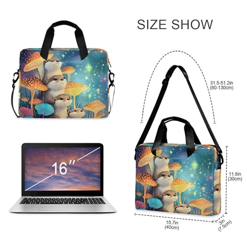 Bolsa para portátil ALAZA Otter Rushroom Starry 13-15.6'' miniatura 4
