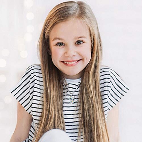 Lanqueen Cat Gifts for girls Cat Necklace and Cat Earrings Set Little girls Jewelry for Cat Lover Daughter Granddaughter2