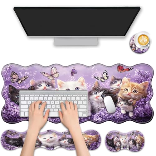 Juego de alfombrilla de escritorio 4 en 1 al 50% de descuento