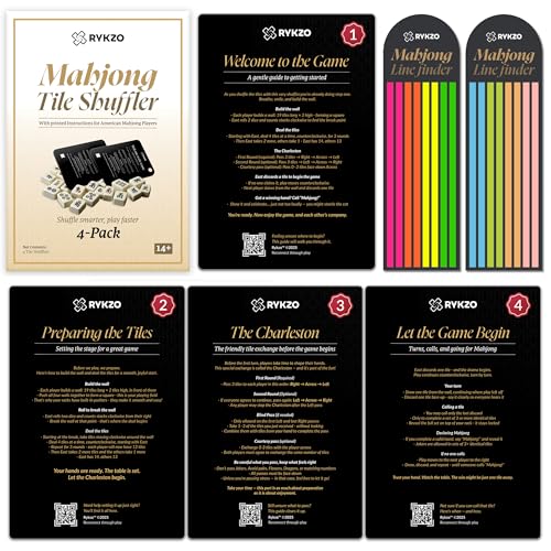 American Mahjong Shufflers 4 Pack y Lector de Líneas