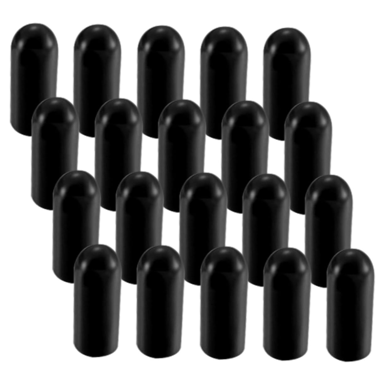 KALLORY 20Pcs Portable Plastic Airbrush Bottle Caps Nozzle Tip for Easy Use and Prevention of Clogging for Various Painting Needs and Airbrush Accessories