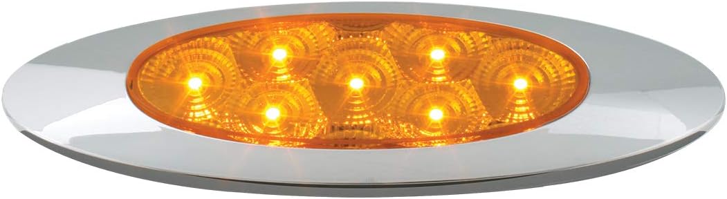 GG Grand General 77845 Amber/Amber LED Light (Ultra Thin Spyder Y2K 7, High/Low 3W) (Pack of 2)