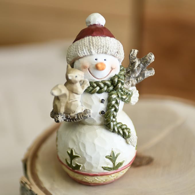 あやぷ✨サンタクロース3P 可愛いスノーマン2点セット❗️ Snowman Family Acrylic Light Box with knitted hats, cozy holiday