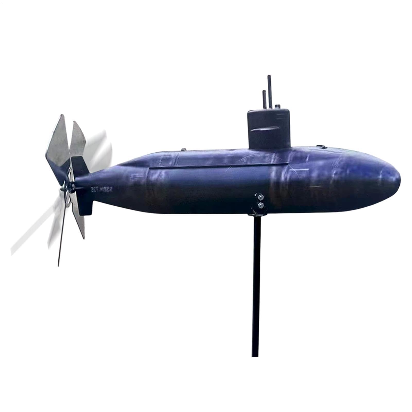 Molino de viento al aire libre, decoración de jardín en forma de submarino - rótula | Para entrada, patio, patio trasero, descuento, balcón y vacaciones