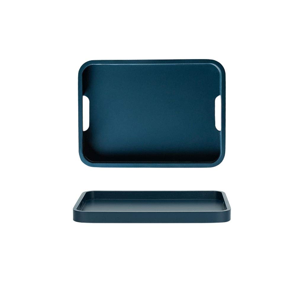 Plateau de Salle de Bain Plateau de bambou, plateau de service plateau de bambou avec poignées idéales pour les plateaux de thé du plateau de thé ou tout plateau de nourriture bien pour les fêtes ou l