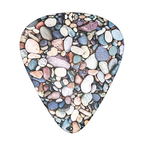 Ensemble de 12 médiators de guitare de galets colorés de plage pour guitare acoustique, guitare électrique, contrebasse… - Les Beatles, Paul McCartney, John Lennon, RIngo Starr, George Harrison Ensemble de 12 médiators de guitare de galets colorés de plage pour guitare acoustique, guitare électrique, contrebasse…