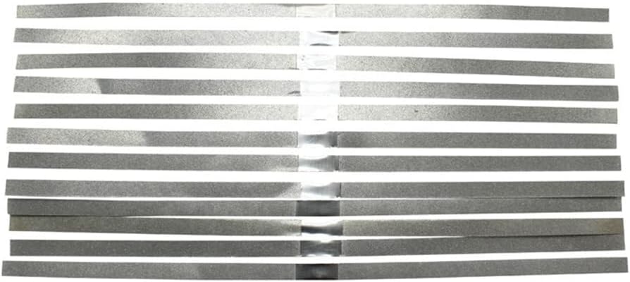 12 PCS Dental Alumina-Plated Polishing Strips, Finishing Metal Strip Sanding Grinding Teeth 6 MM Double Side