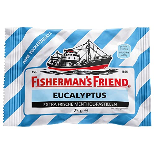 Fisherman's Friend 24 Sachets Menthol Eucalyptus Sans Sucres de 25g