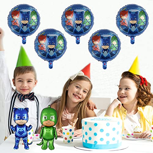 6Pcs M-Asks Birthday Party Supplies Balloons | Balloons Set| Pj Masks Foil Ballons For Boys And Girls Decorations #TOP3