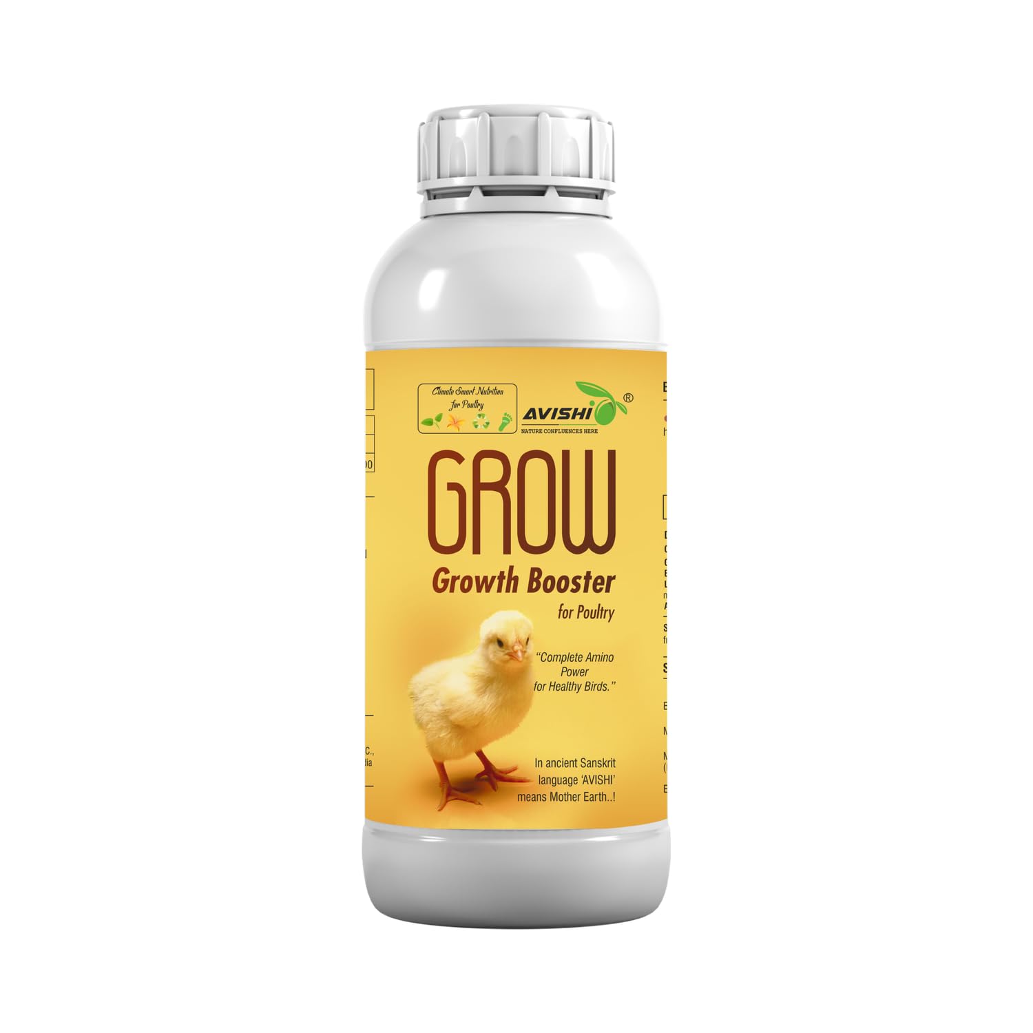 Avishi Grow Growth Promoter for Poultry (500 ml) Protein & Calcium Supplement for Healthy Growth, Weight Gain and Immunity in Hen Birds-image-12