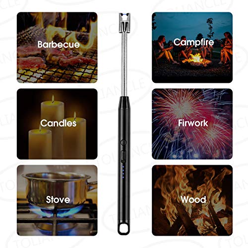 TOLIANCLE Lichtbogen Feuerzeug丨Elektronisch Feuerzeug丨Triple-SICHERHEITS USB Aufladbar丨LED-Display Elektro… – Bild 8