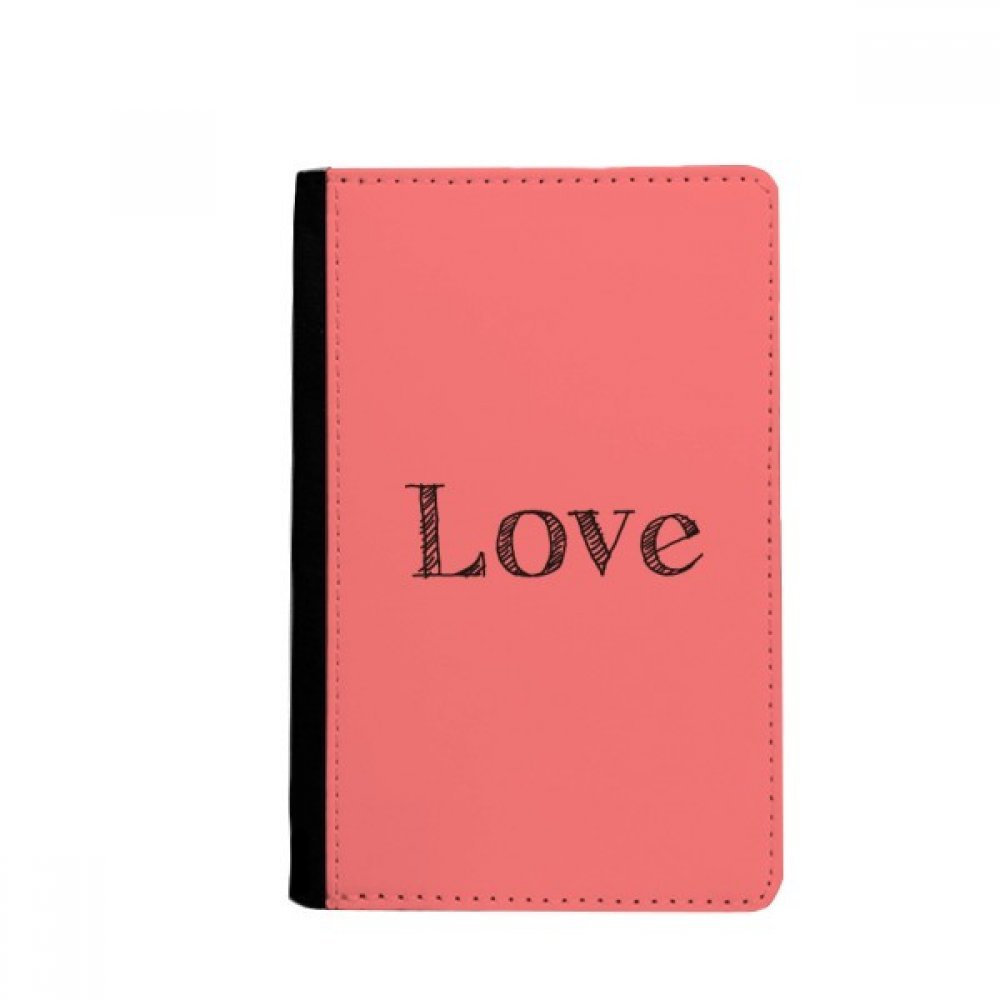 Love Word Inspirational Quote Valentine's Day Passport Holder Notecase Burse Wallet Cover Card Purse