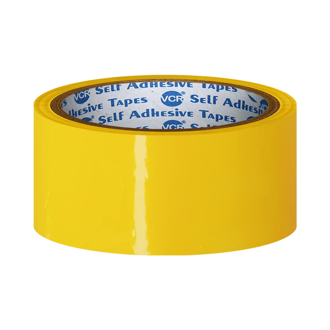 VCR Yellow Color Tape - 50 Meters in Length - 36mm / 1.5" Width - 01 Roll Per Pack - BOPP Self Adhesive Tape for Arts and Craft use, Box Packing, Office and Home use (B07RVFWPRT) Amazon Price History, Amazon Price Tracker