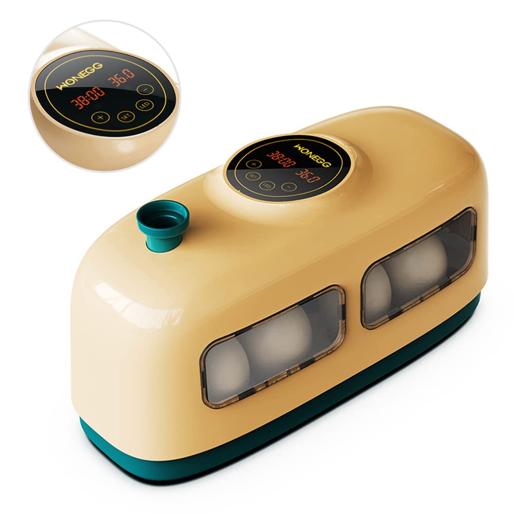 Mini-Digital-Ei-Inkubator, Geflügelbrüter, automatischer Temperaturregelungs-Inkubator mit LED-Licht für Hühner-, Enten-, Vogeleier