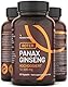Ginseng Kapseln - Roter Panax Ginseng Extrakt 12.500 mg pro Tagesdosis - Echter Koreanischer Wurzel mit 20% Ginsenoside - 60 Tabletten - Hochdosiert - Laborgeprüft - Vegan