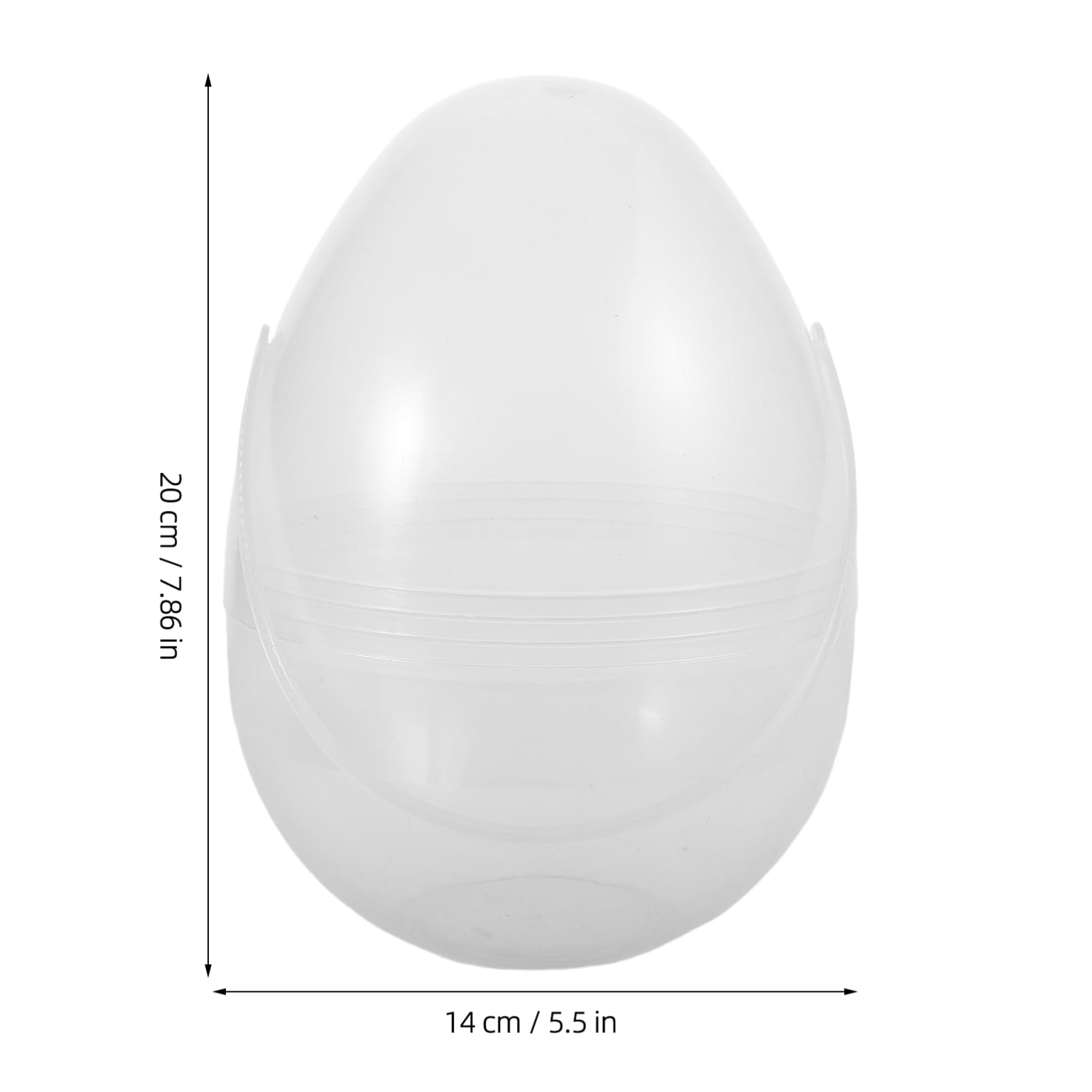 Zerodeko Easter Clear Easter Egg Portable Egg Organizer Egg Ball Ornament Small Ornaments Easter Eggs Shell Easter Ball Ornament Ball Ornaments Hanging Clear Egg Transparent Plastic