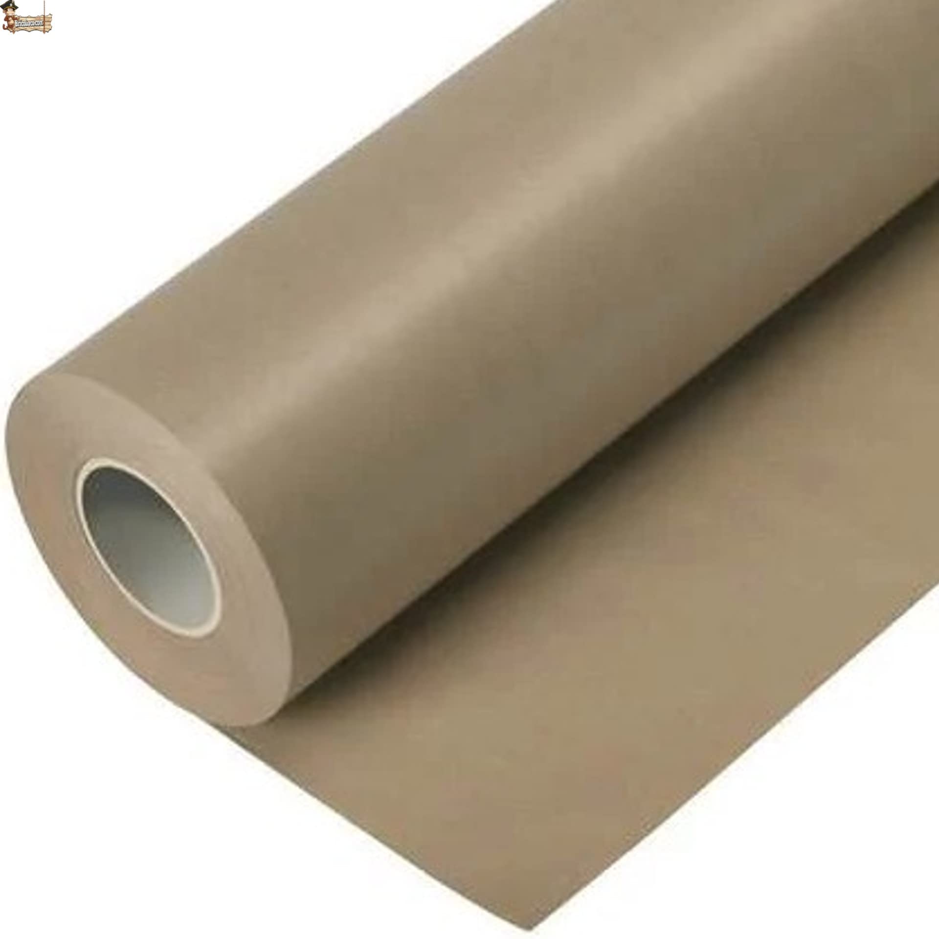 BricoLoco.com Brązowy papier pakowy w rolce, pakowanie, pakowanie, pakowanie, prezenty, wysyłka, rękodzieło (90 cms. x 45 mts, 1)