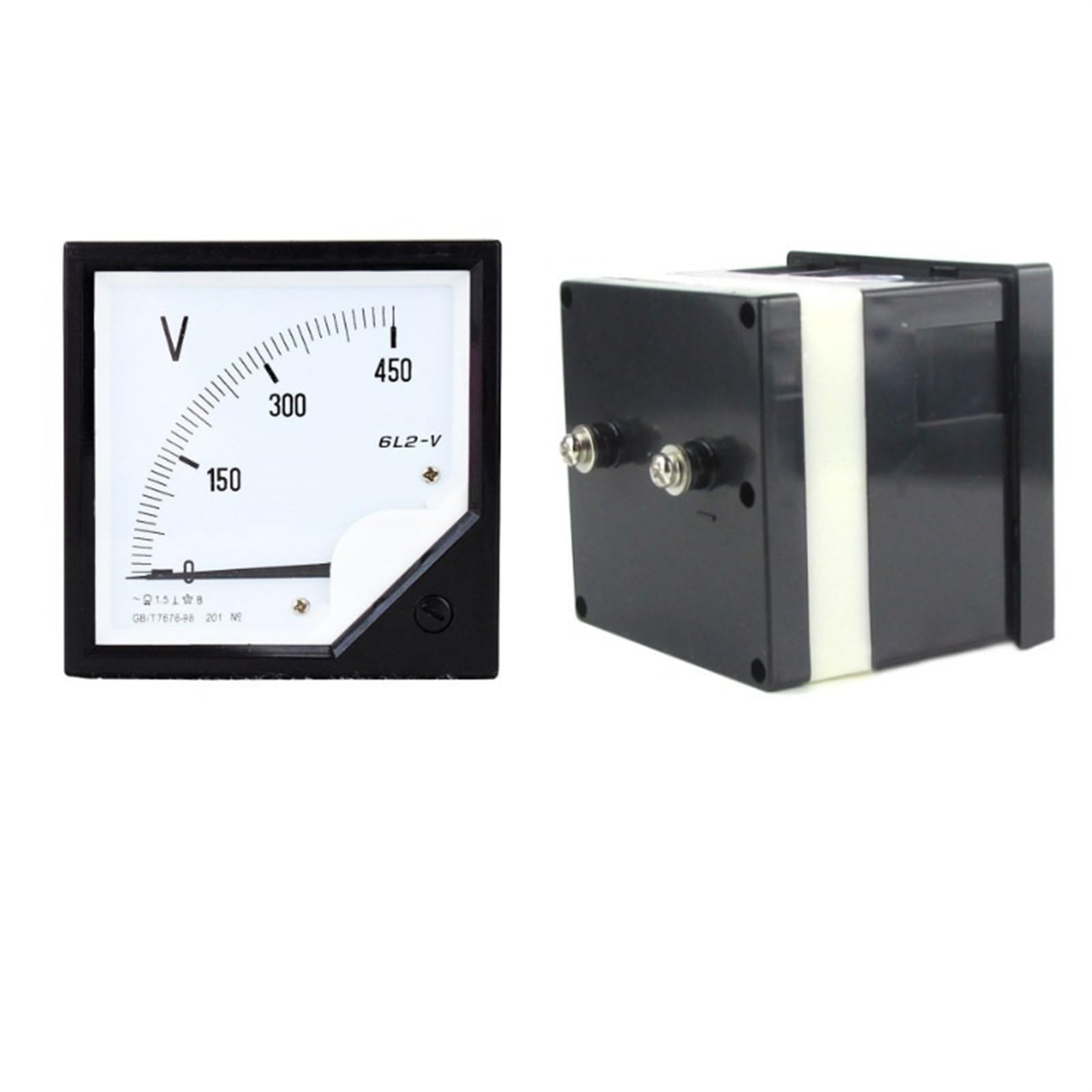 AC Analogico 6L2 Misuratori Digitali da Pannello Voltmetro 50V 100V 250V 300V 450V 500V 750V 1000V 10KV/100V for Misurare la Tensione 1 Pz (Size : 50V)