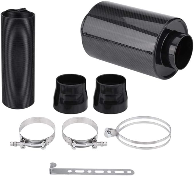 Air Induction Kit,Air Intake Filter Box,76mm 3inch Universal Cold Air