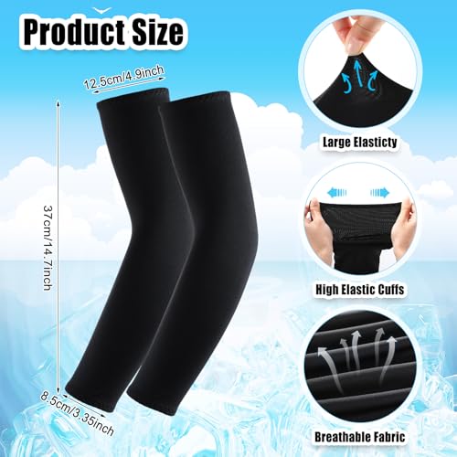 Image of Frienda Balaclava Ski Mask and Arm Sleeves Sun Protection Hood Breathable Full Head Mask Face Cover for Men Women