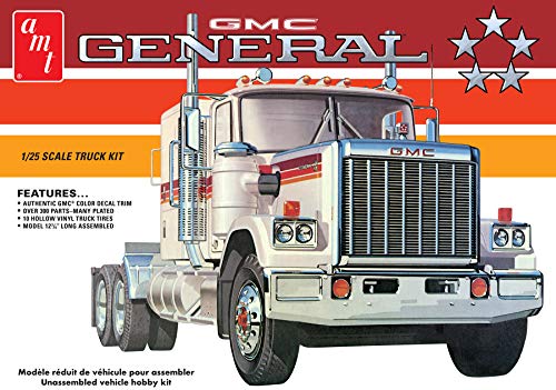Kit modelo escala 1:25 GMC General Tractor Semi 1976