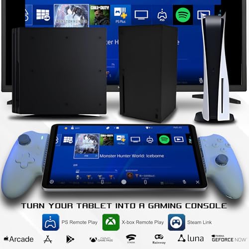 Image of arVin USB C Mobile Gaming Controller for iPad /Tablet(Within 6.7-11 in) USB-C Gamepad with Hall Joysticks /Hall Trigger /Turbo /Back keys, Remote Play for PS5 /PS4 /Xbox /PC Consoles, Cloud Game, Emulator
