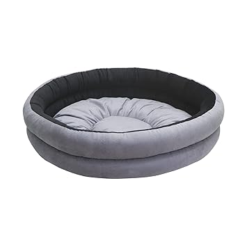 Hiputee Soft Reversible Washable Dog Cat Pet Bed (XXXL, Grey-Black)