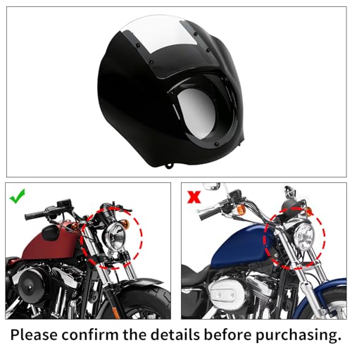 Image of TCMT Quarter Fairing Kit Fits For Harley 1988-later XL 1986-1994 FXR 1995-2005 Dyna Models