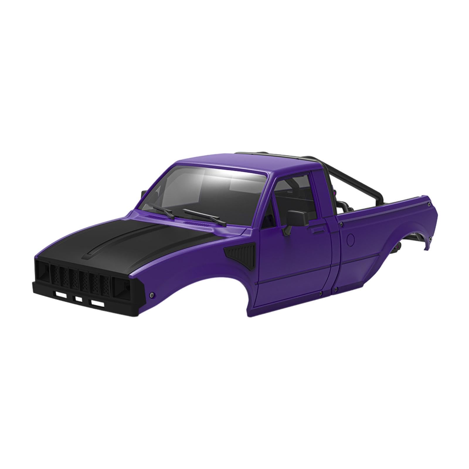Pickup Karosserierahmen, Robuste Ladeflächengestell Baugruppe, Stabile Und Strapazierfähige Konstruktionsteile für 1/24 RC Modellautos, Geeignet für H, Lila