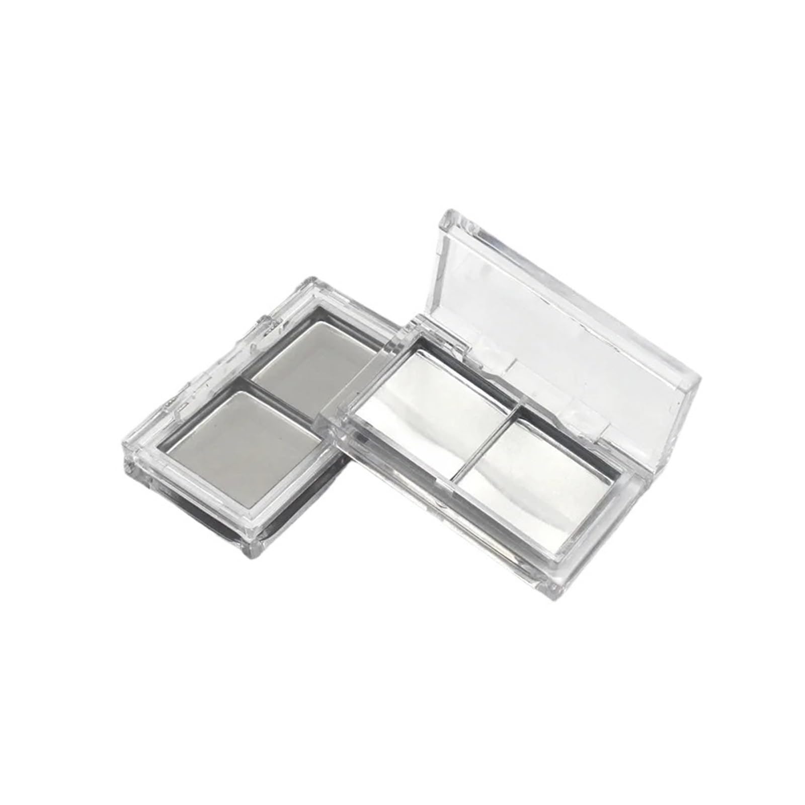 Lidschatten Box Transparent 10Pcs Leere Magnetische Lidschatten Palette Nachfüllbare Klar Make-Up Lagerung Fall Box DIY Kosmetische Lippenstift Foundation Erröten Container(B with Pan)