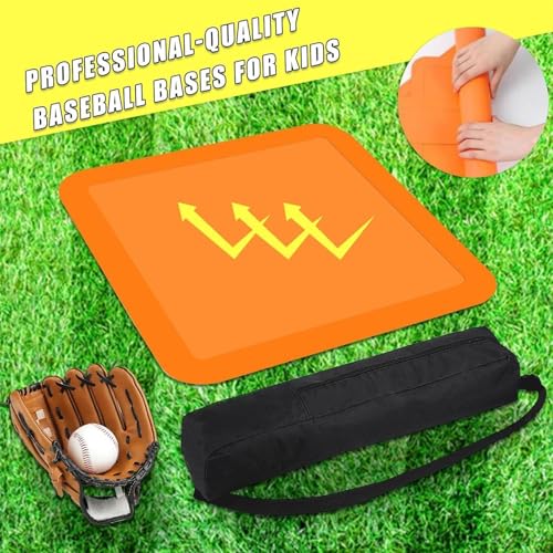 Ensemble de base de baseball en caoutchouc avec plaque de lancement